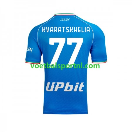 SSC Napoli Khvicha Kvaratskhelia 77 Thuis Shirt 2023-24